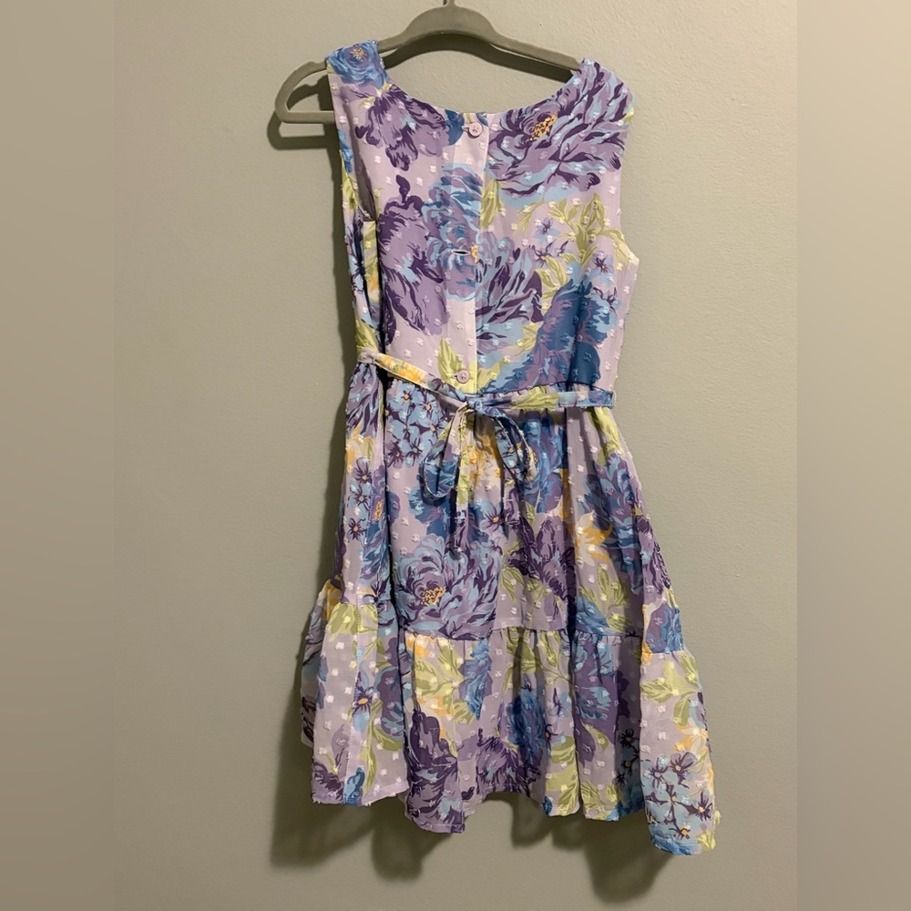 Purple floral dress